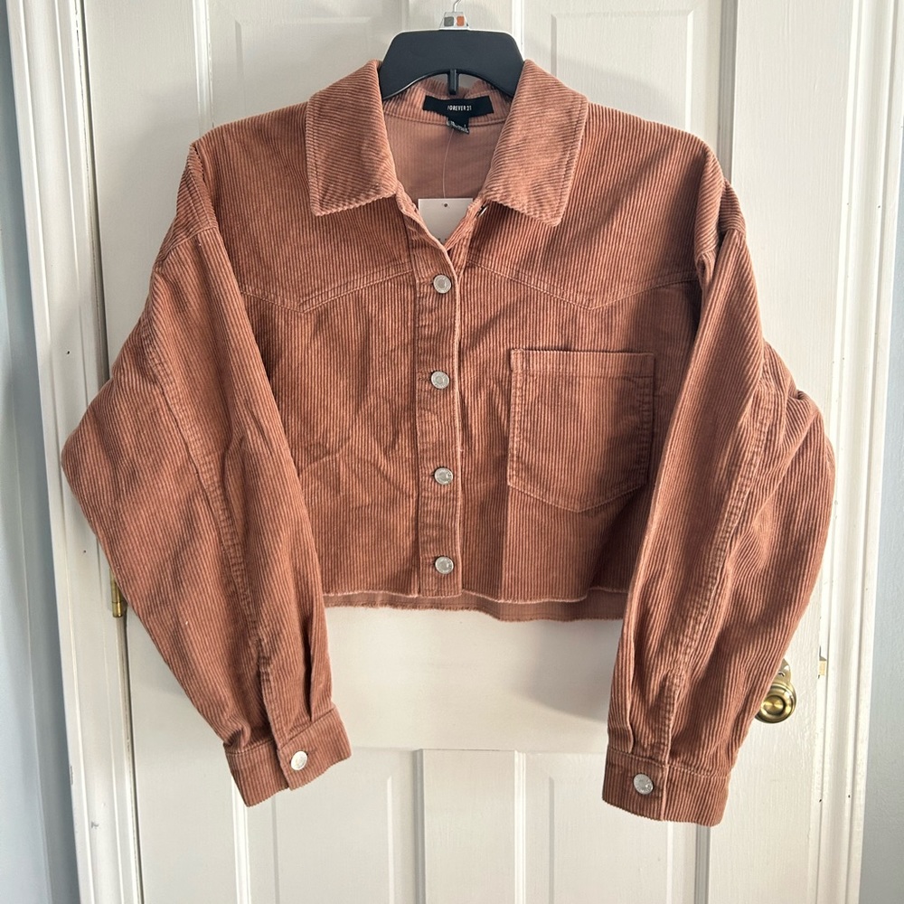 Forever 21 Cropped Corduroy Jacket